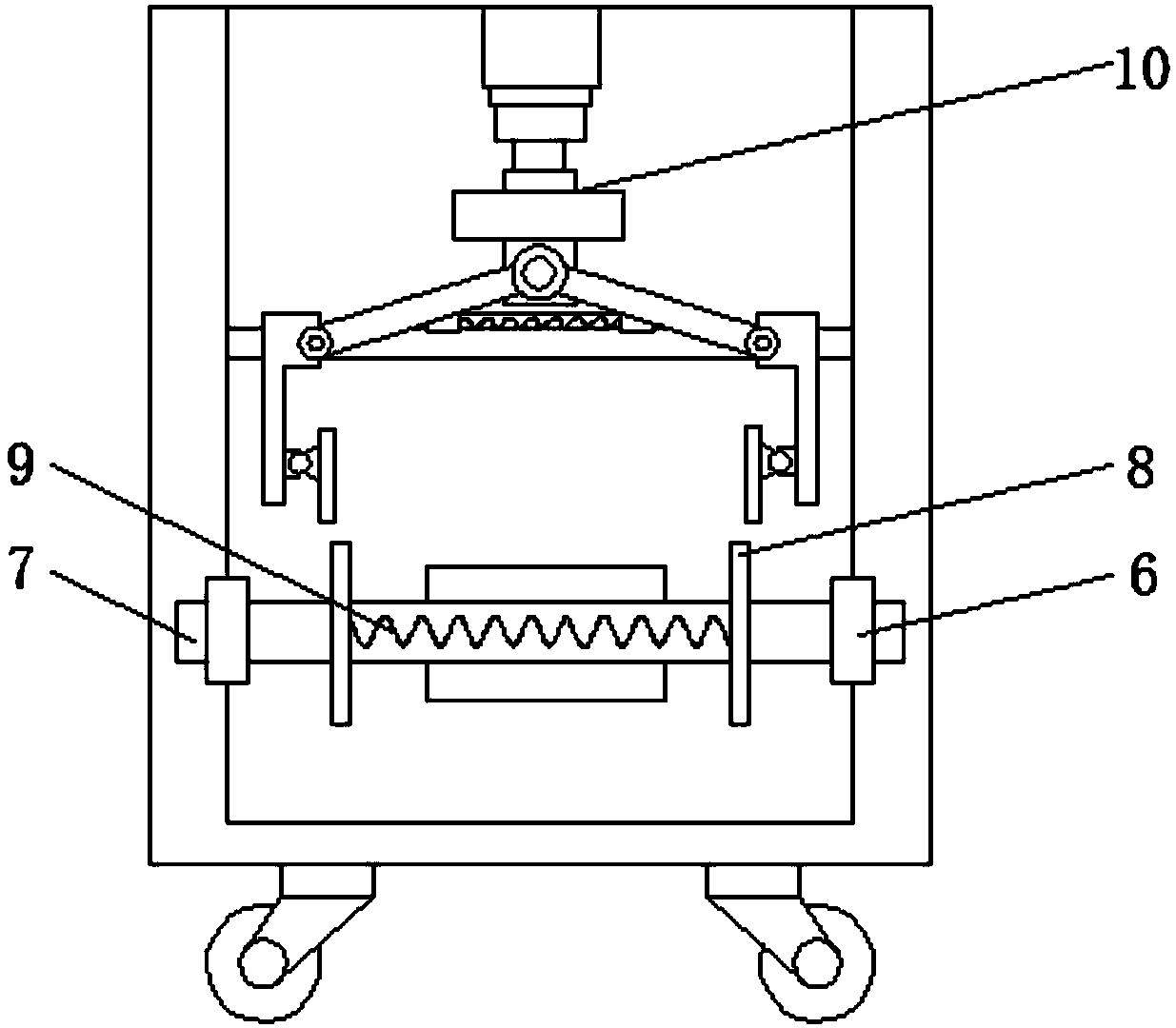 Textile cloth clipping and winding device