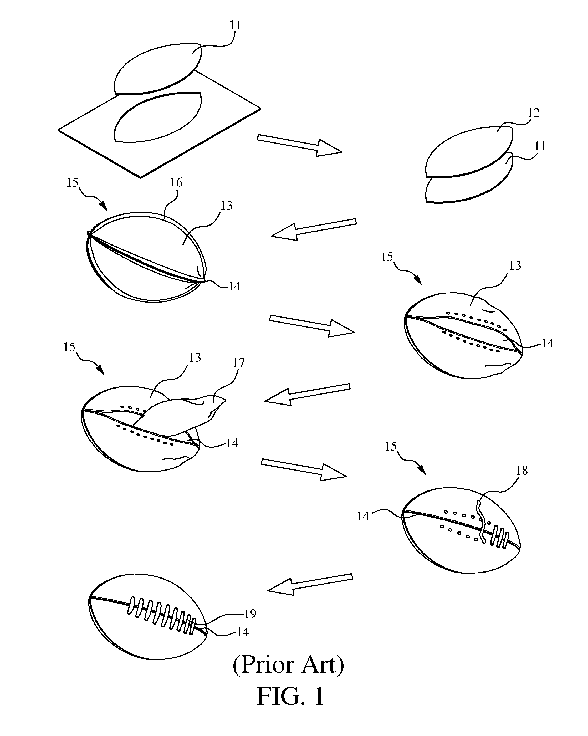 Stitch-free Football Structure and Method of Manufacturing the Same