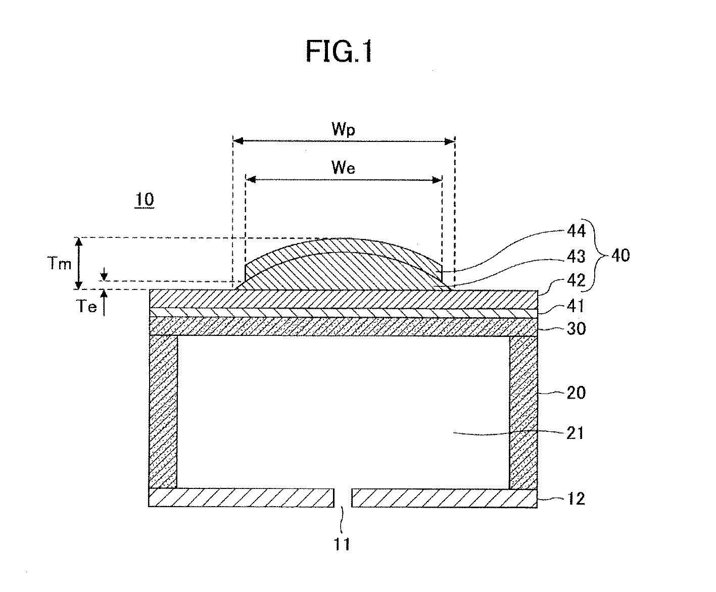 Electro-mechanical transducer element, liquid droplet ejecting head, image forming apparatus, and electro-mechanical transducer element manufacturing method