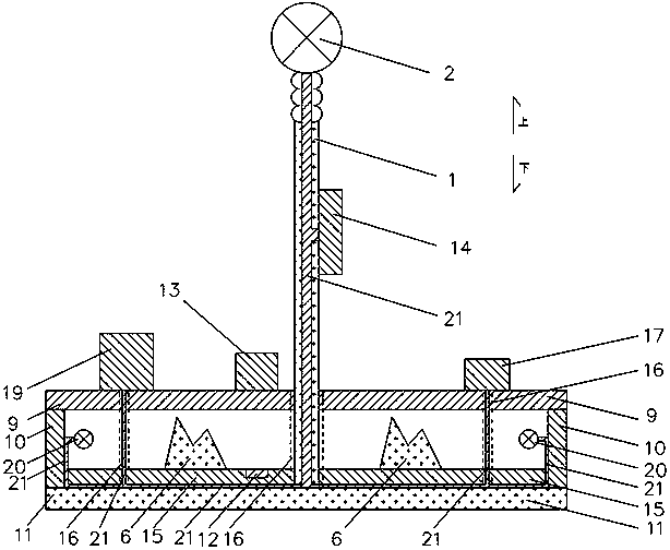 Table lamp base provided with devices such as three-dimensional ornament and lamp