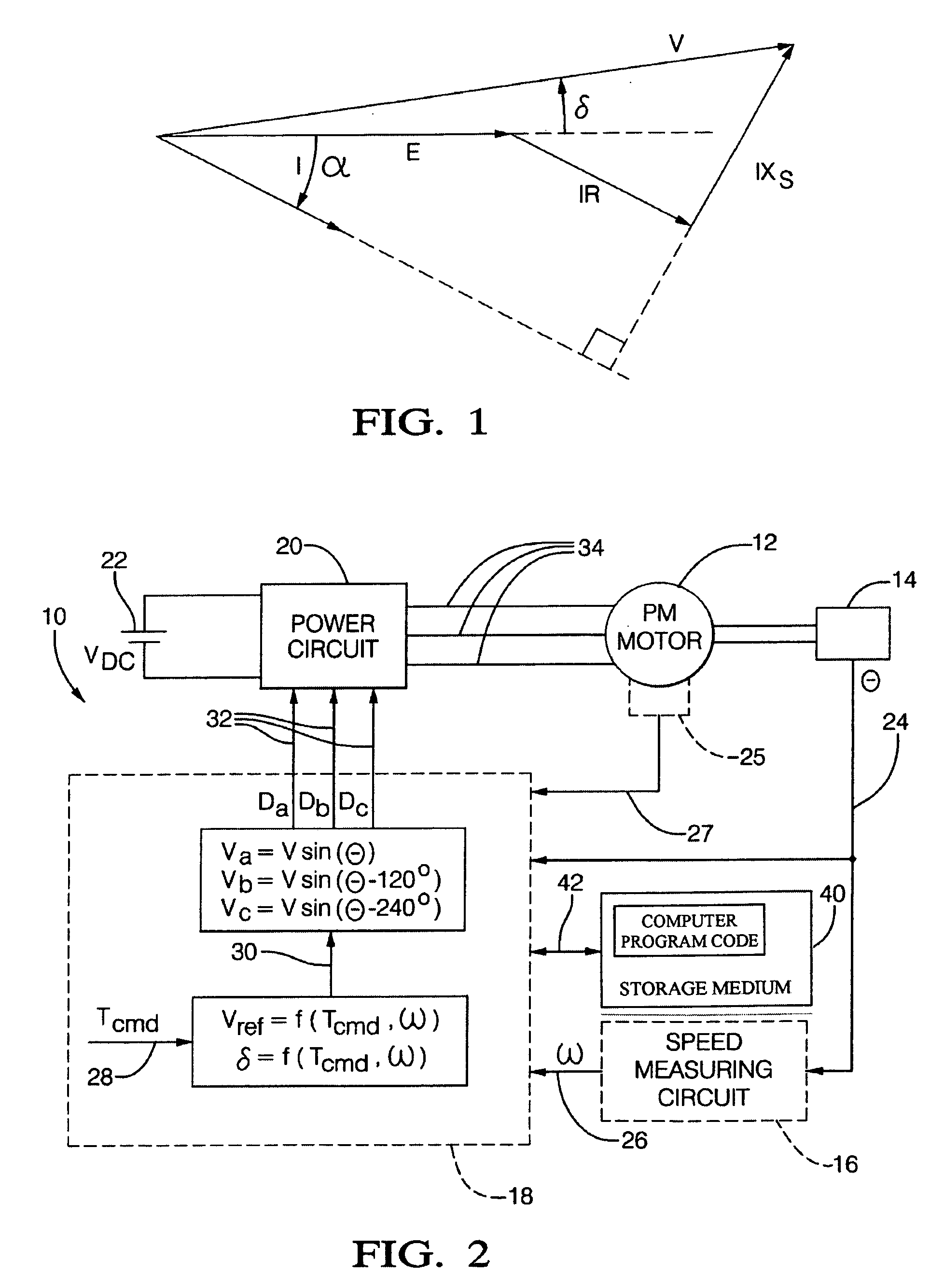 Transient compensation voltage estimation for feedforward sinusoidal brushless motor control