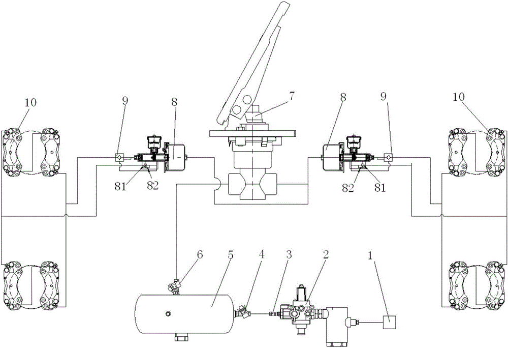 Vehicle hydraulic braking system