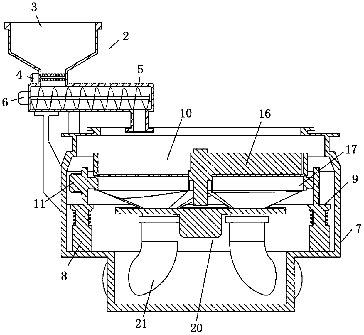 Grading beneficiation device for mining ore extraction