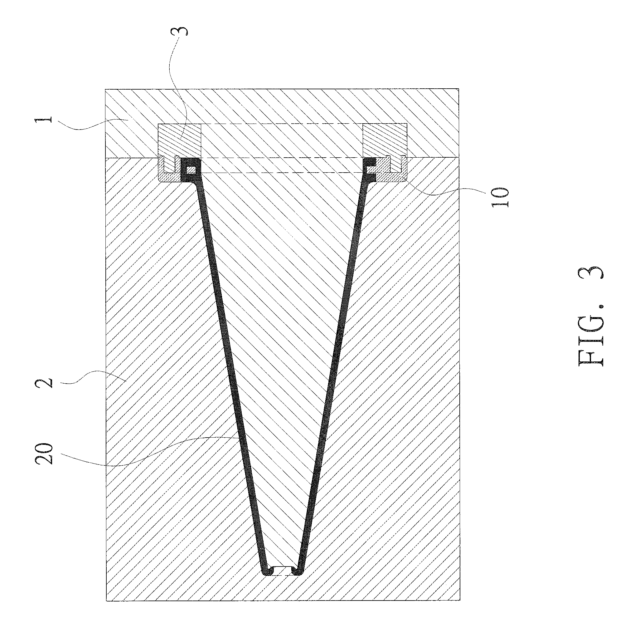 Traffic cone counterweight structure