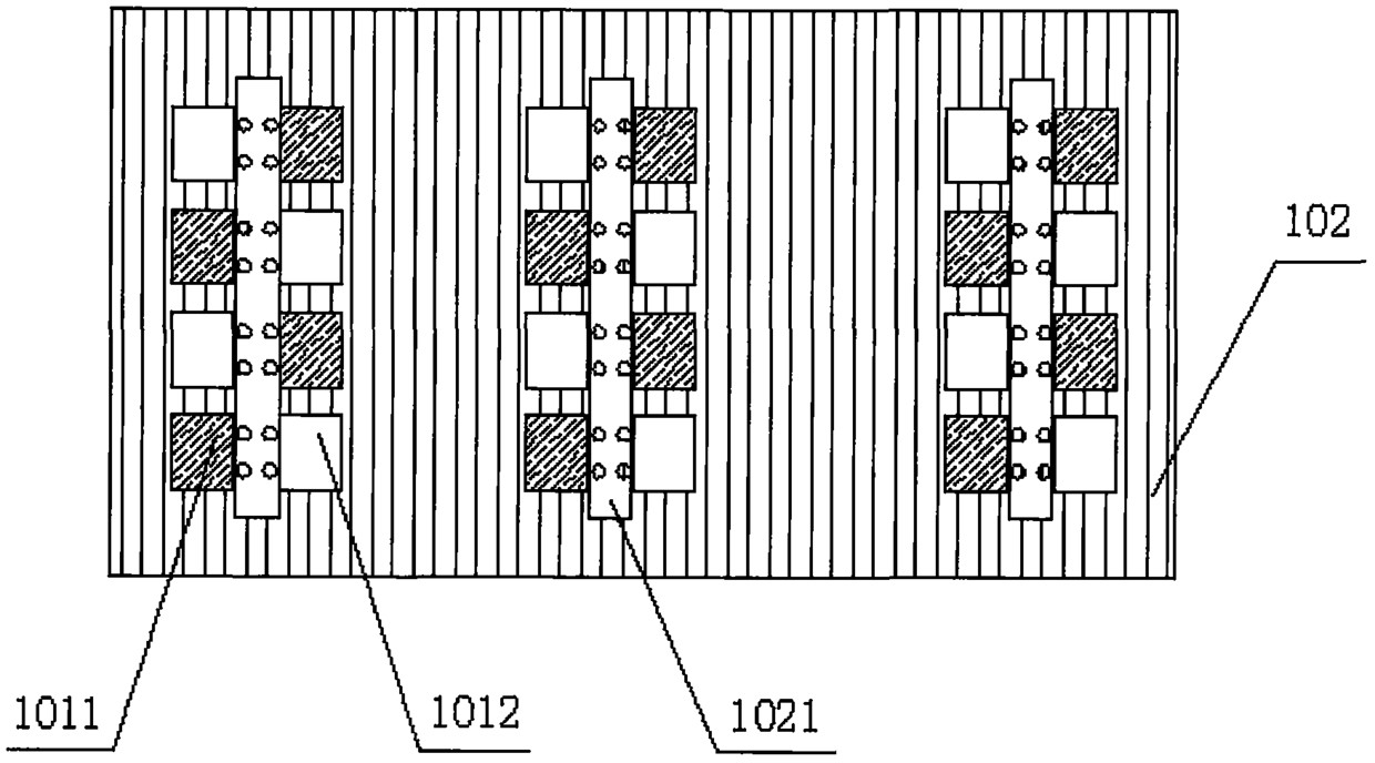 A pin-type power single-tube integrated structure applied to electric vehicle electronic control products