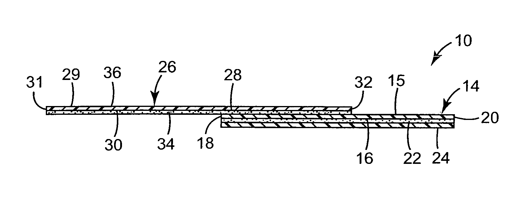 Laminate and method used for applying a design to a substrate