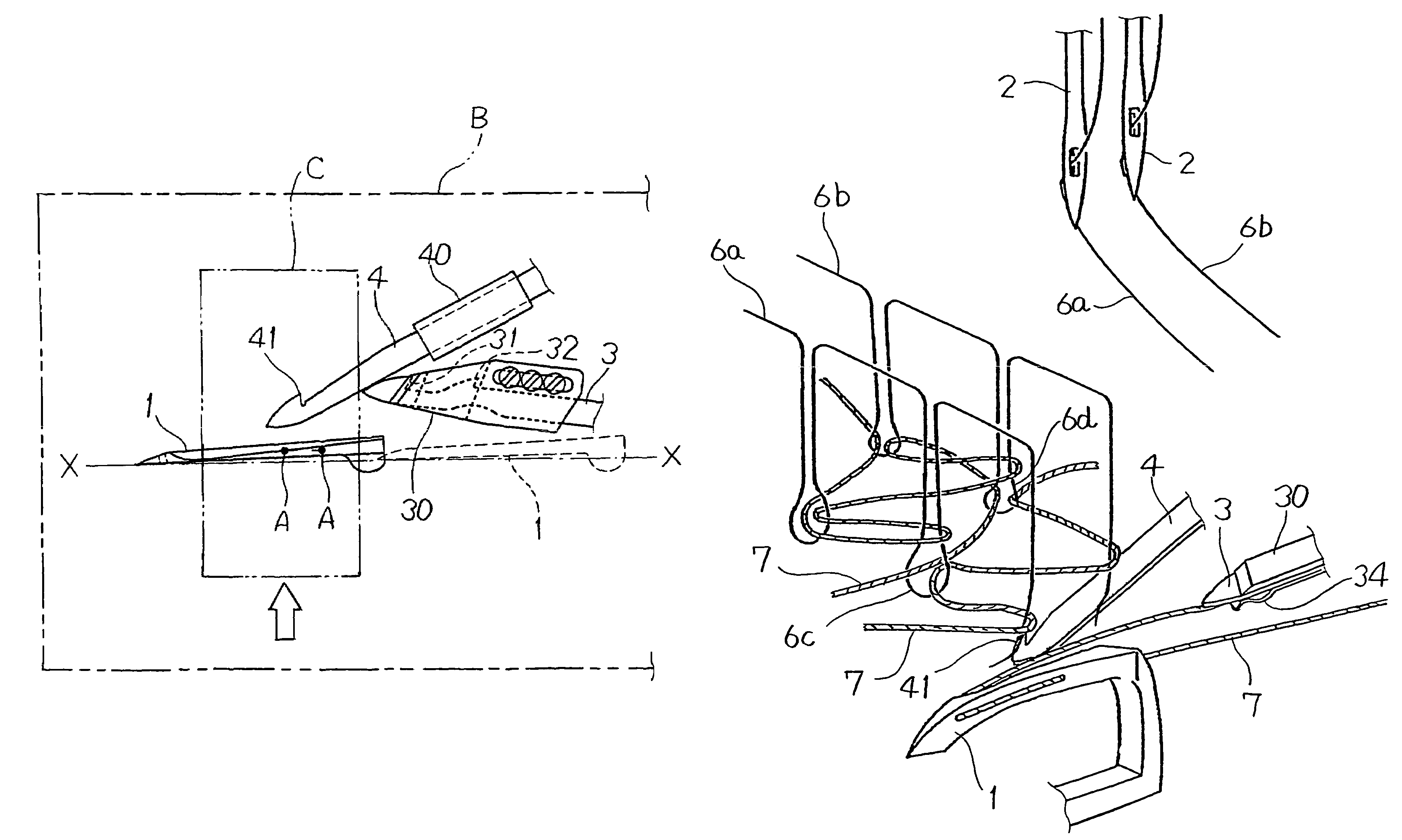 Seam ravel preventing apparatus and ravel preventing method