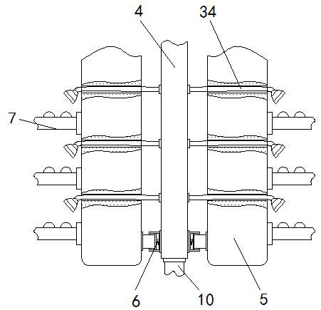 Water circulation flushing type cleaning machine for agricultural product surface processing