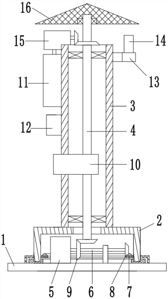 A dust removal degree monitoring device for spray dust removal on a smart construction site