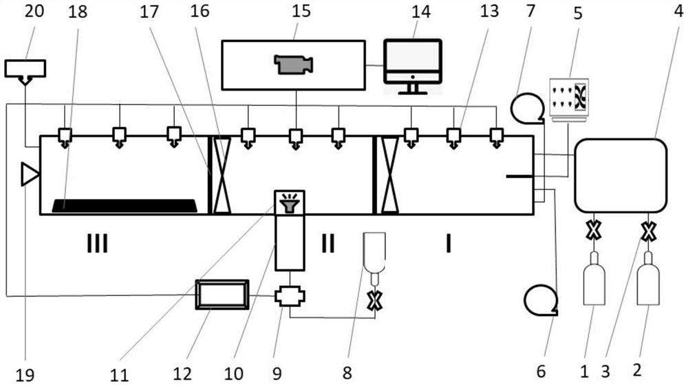 Device for inhibiting secondary explosion of coal dust by using nitrogen dry powder