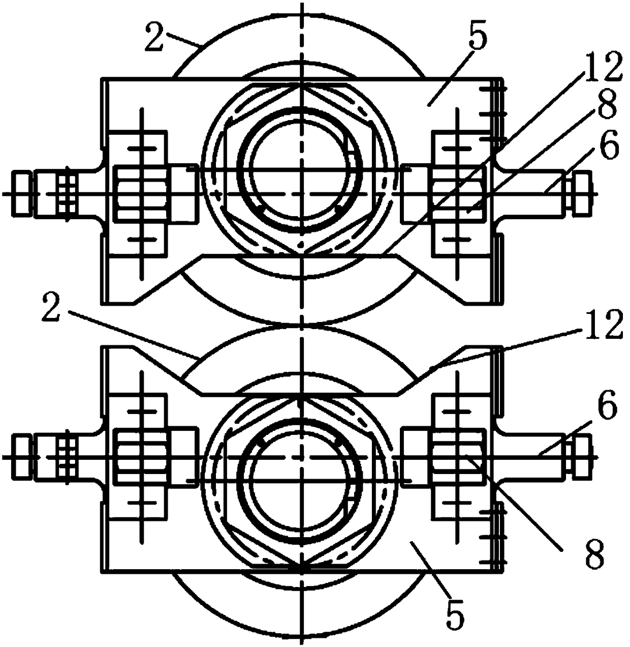 A method of using a bearing seat structure of a skin-pass machine