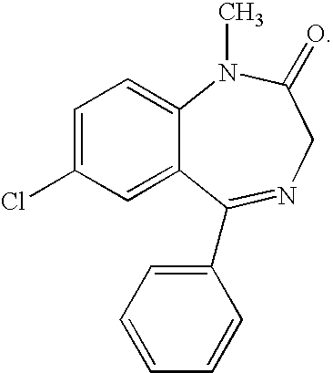 Buccal, polar and non-polar spray containing diazepam