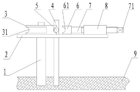 A pipe bending device