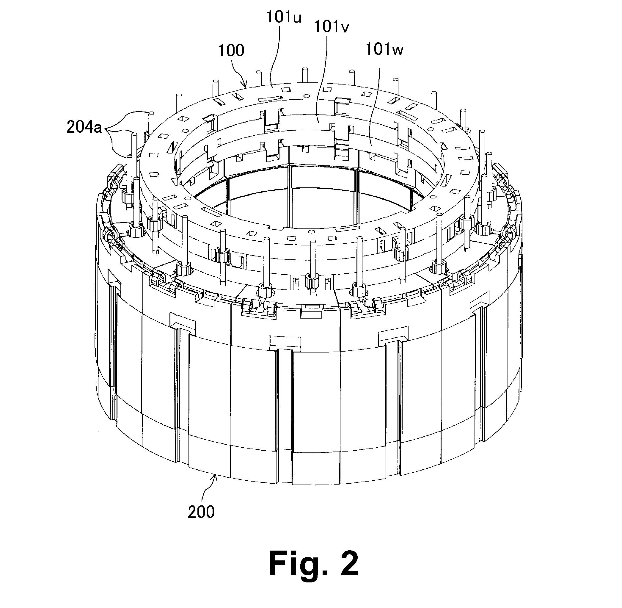 Busbar unit and motor