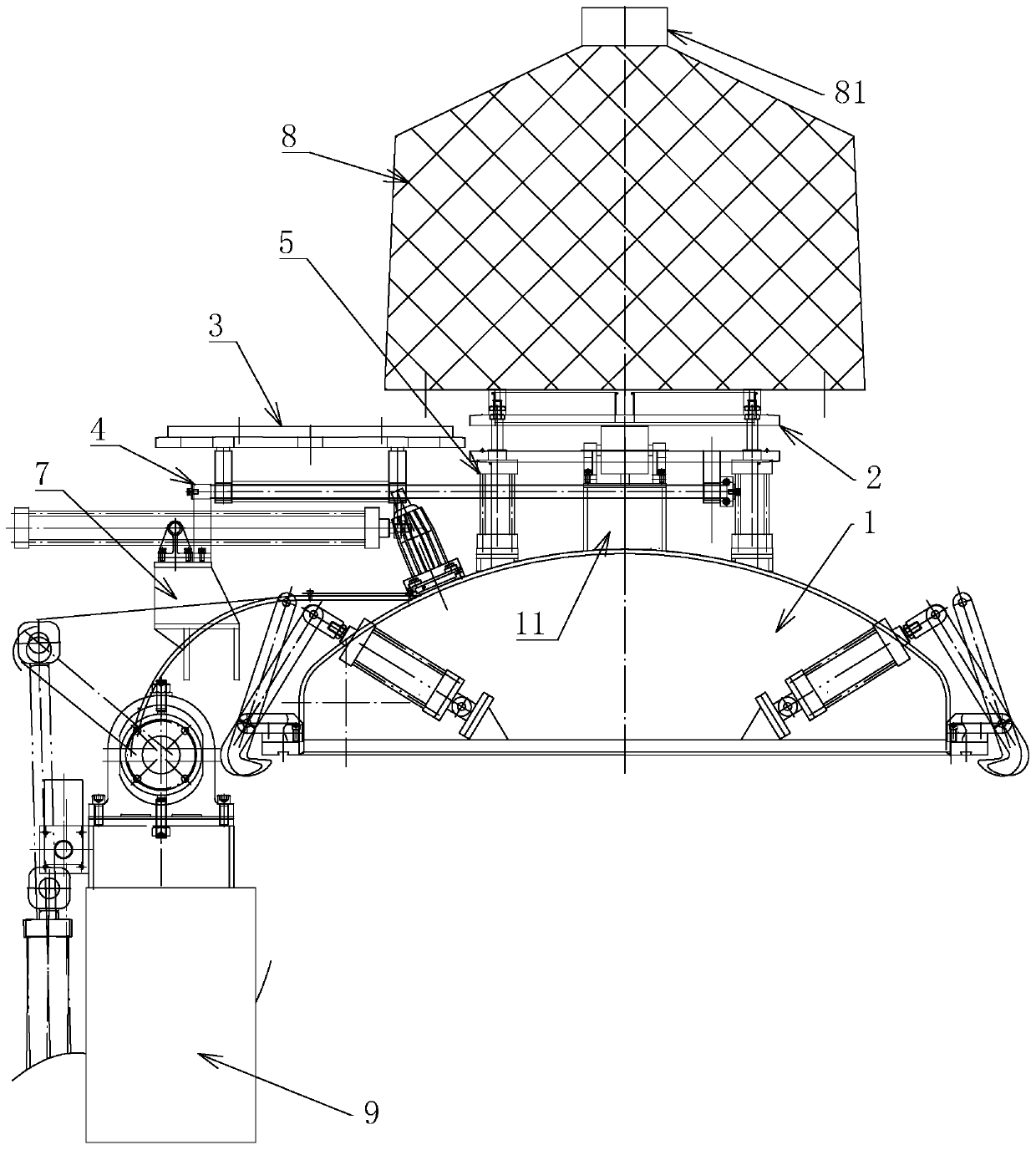 Automatically controlled explosion-proof and dust-proof hot and cold difunctional vacuum kneader big cover