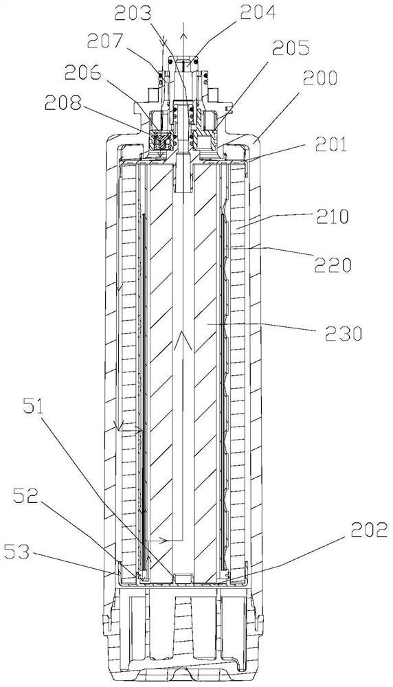 Composite filter element with ultrafiltration membrane