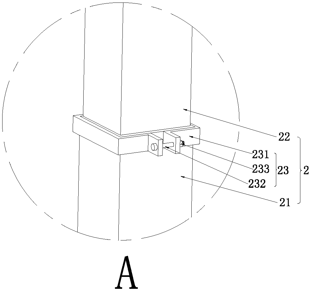 A rack for transshipment and storage of composite insulators