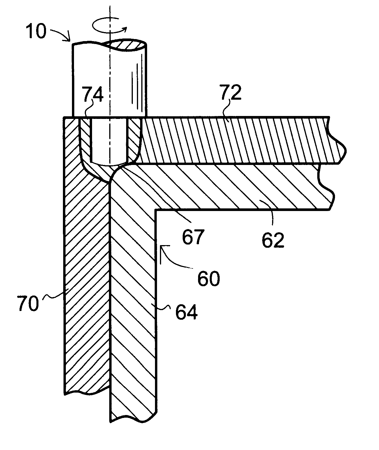 Friction stir welding of corner configurations