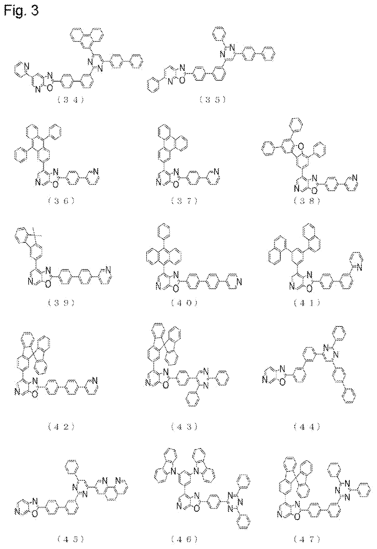 Compound having azabenzoxazole ring structure and organic electroluminescent element