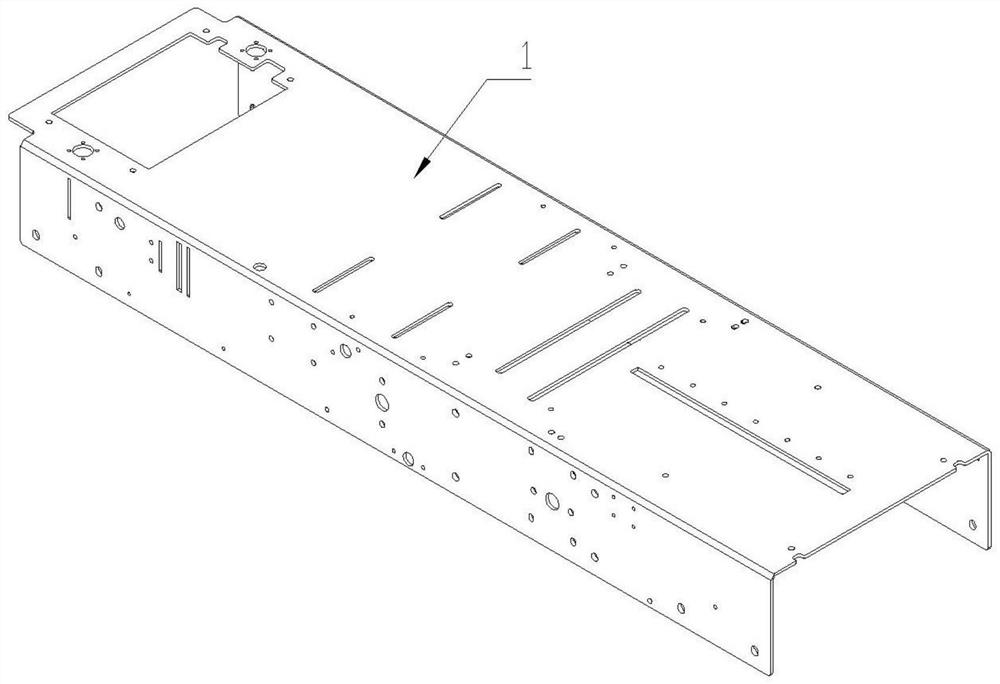 Inverted U-shaped integrated workbench of transparent film three-dimensional packaging machine