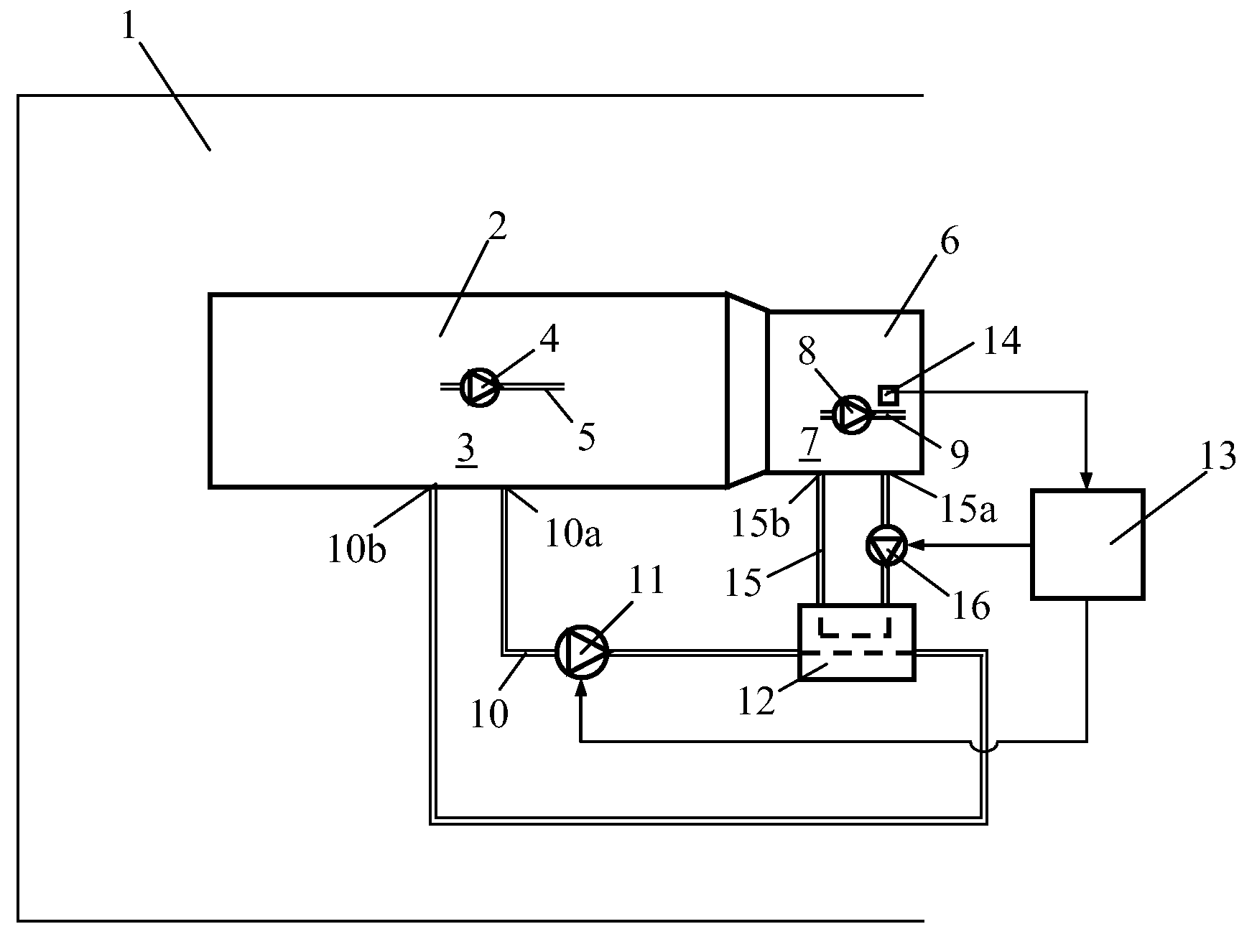 Arrangement for heating oil in a gearbox