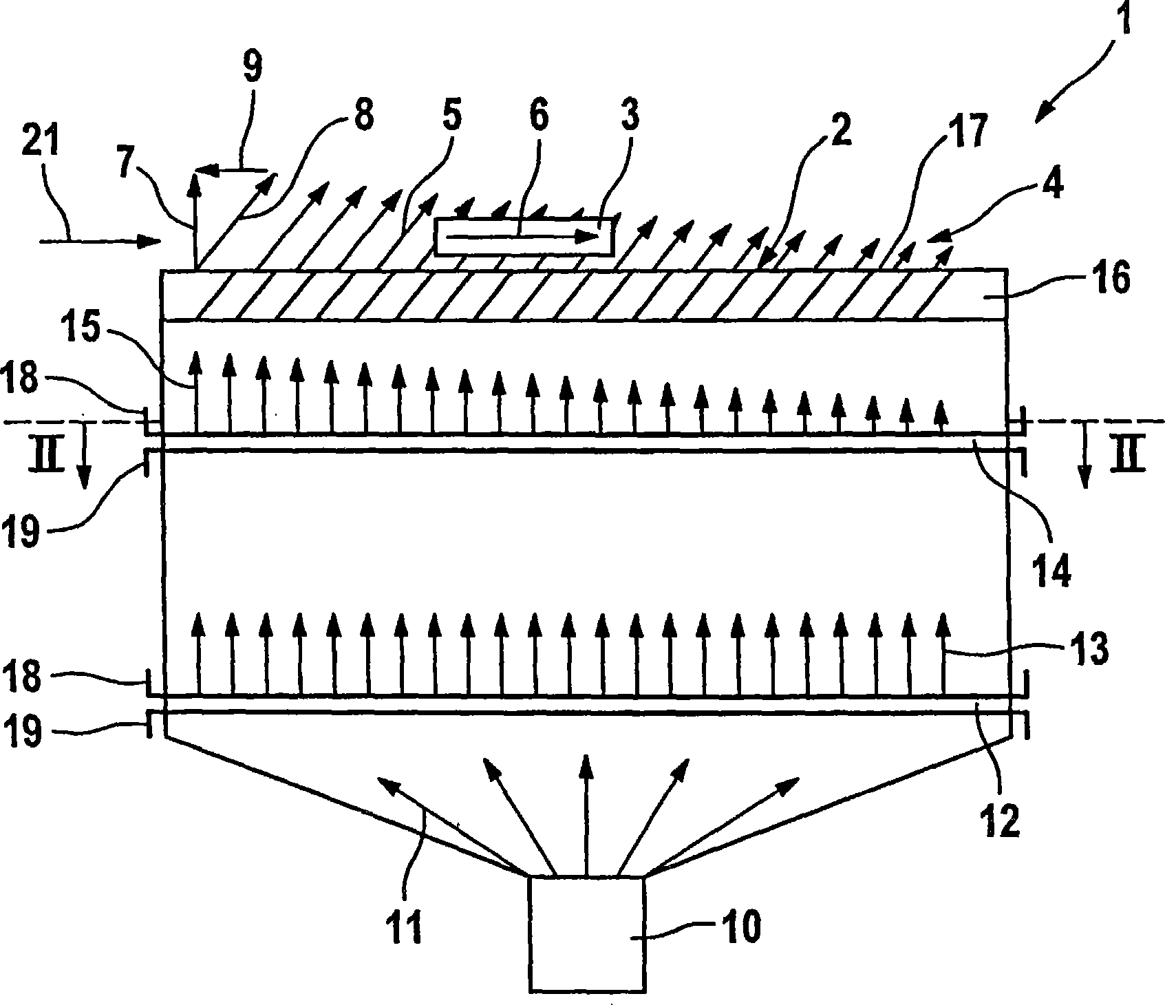 Device for producing a predetermined orientation