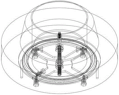 Tool for fixing grinding ring for high-pressure flange sealing face