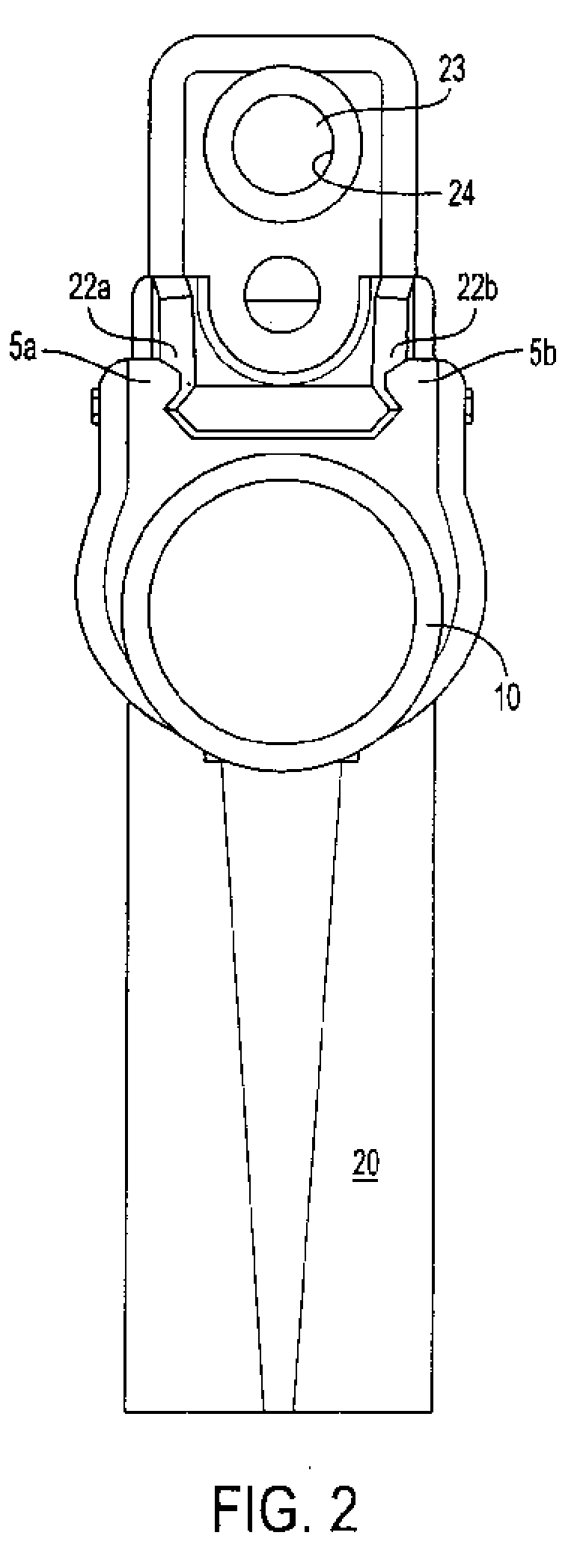 Auxiliary device for a weapon and attachment thereof