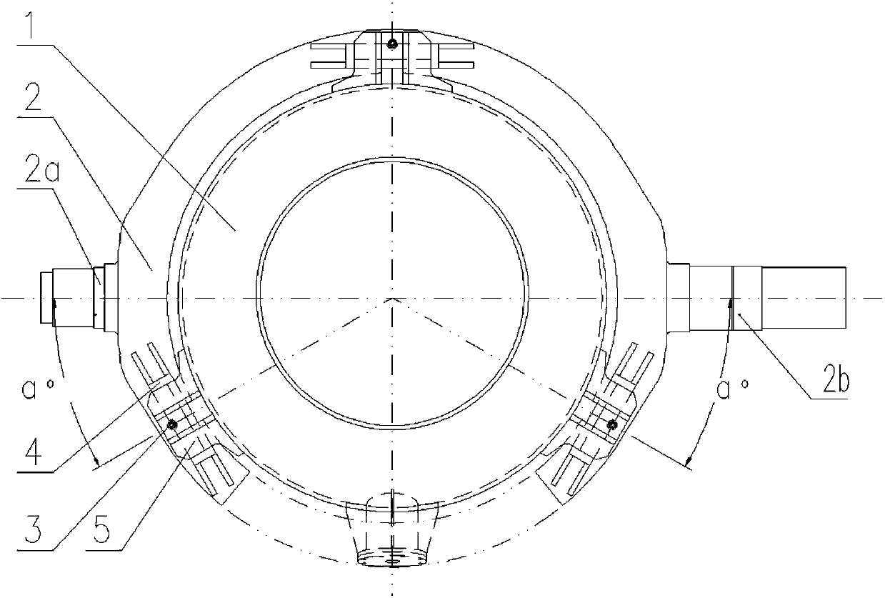 Connecting device and optimized arrangement for space overturning container