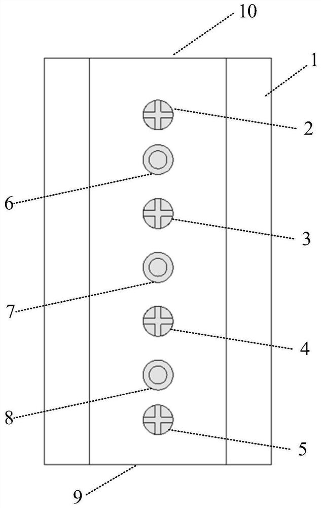 Coaxial waveguide filtering antenna with adjustable frequency