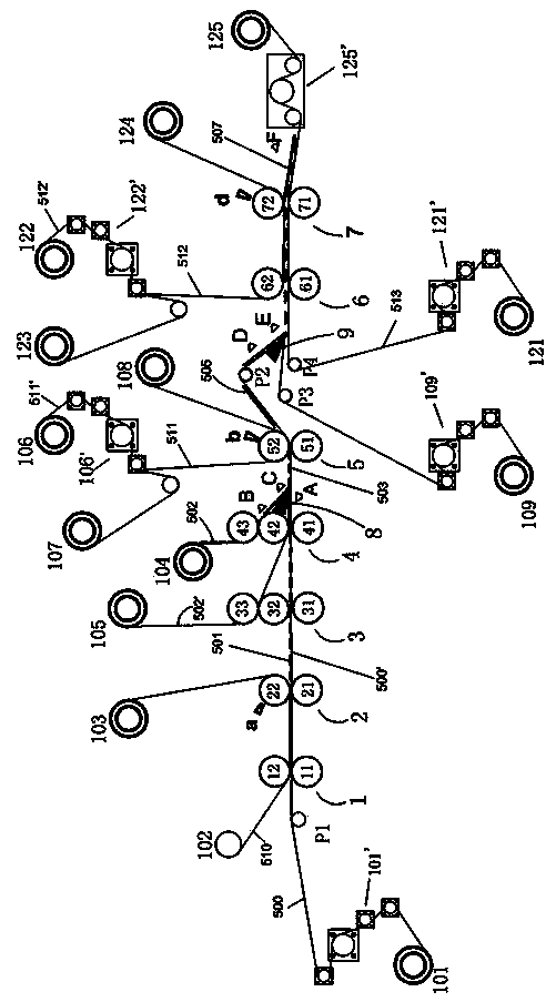 Method and equipment for manufacturing separated type RFID (radiofrequency identification) tags for antennas