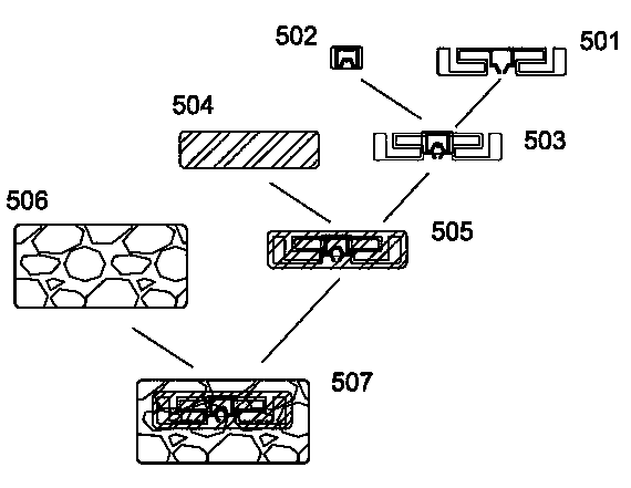 Method and equipment for manufacturing separated type RFID (radiofrequency identification) tags for antennas