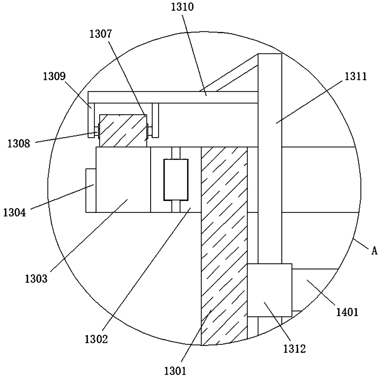 Initial stage processing device for production of special conventional snack