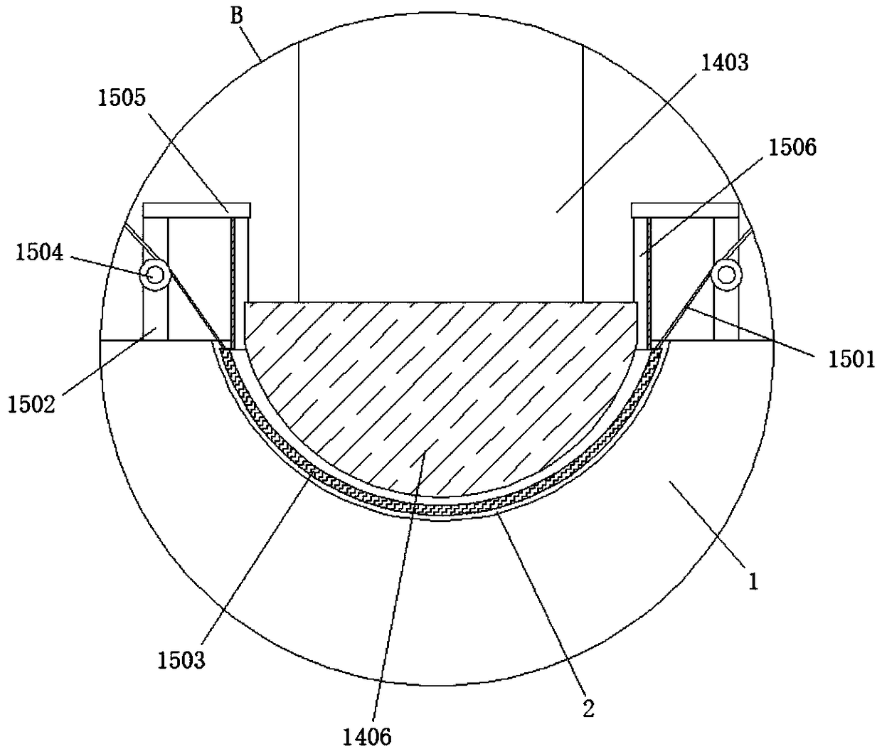 Initial stage processing device for production of special conventional snack