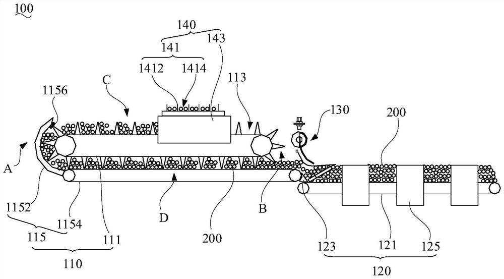 Waste smoke recovery transition device