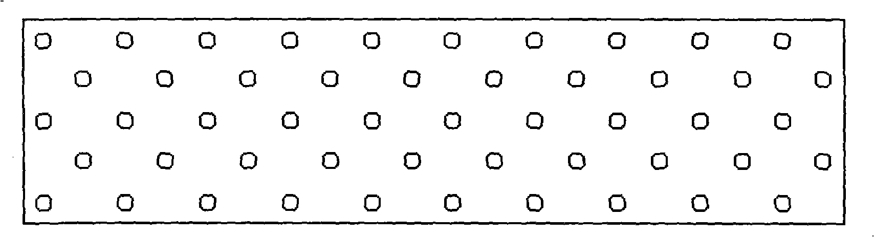 Method for producing continuous high-efficiency nano fibre nonwoven fabric and production device thereof