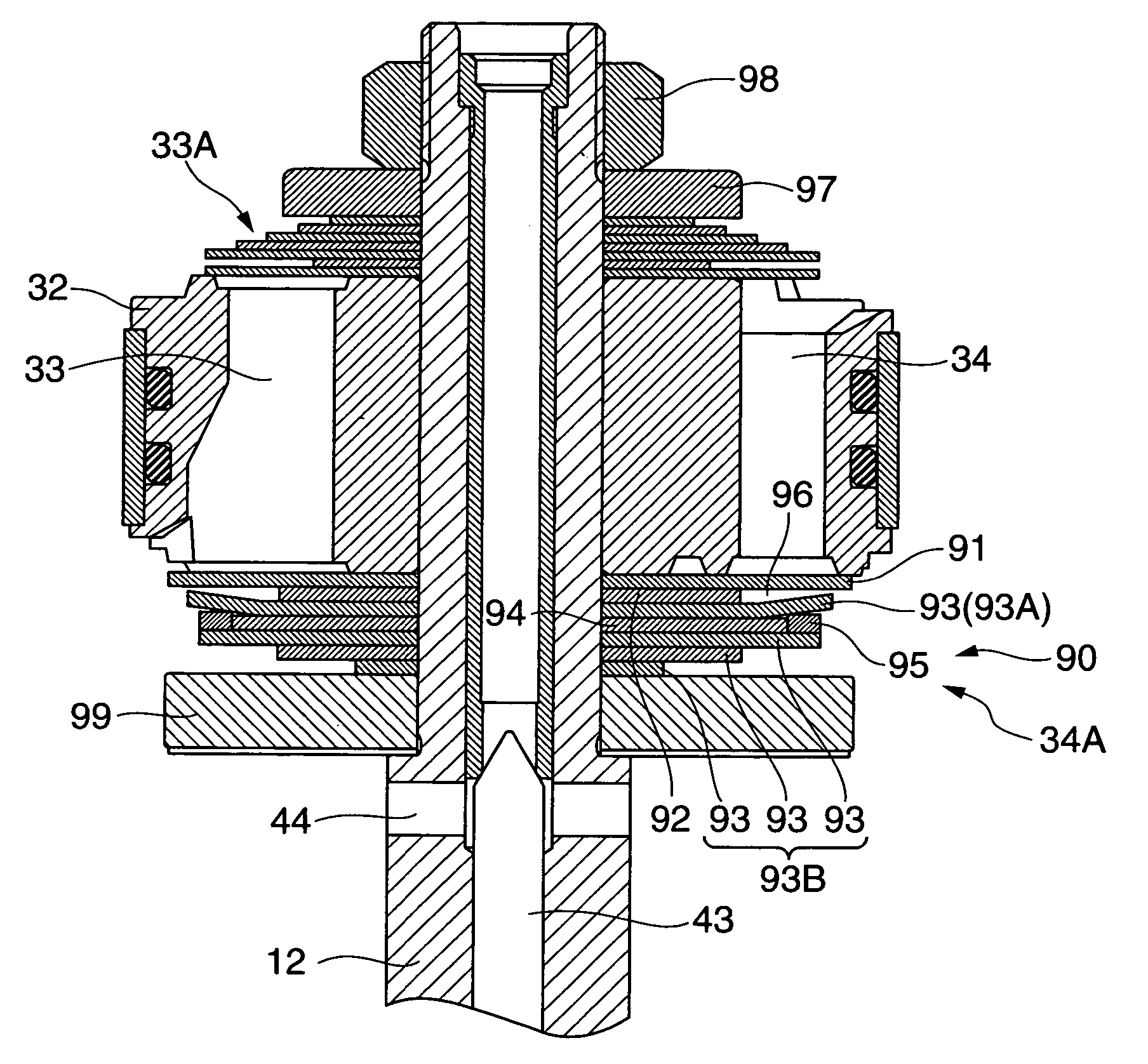 Valve structure of hydraulic shock absorber for vehicle