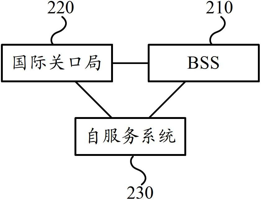 International roaming business implementing method and system and self-service system