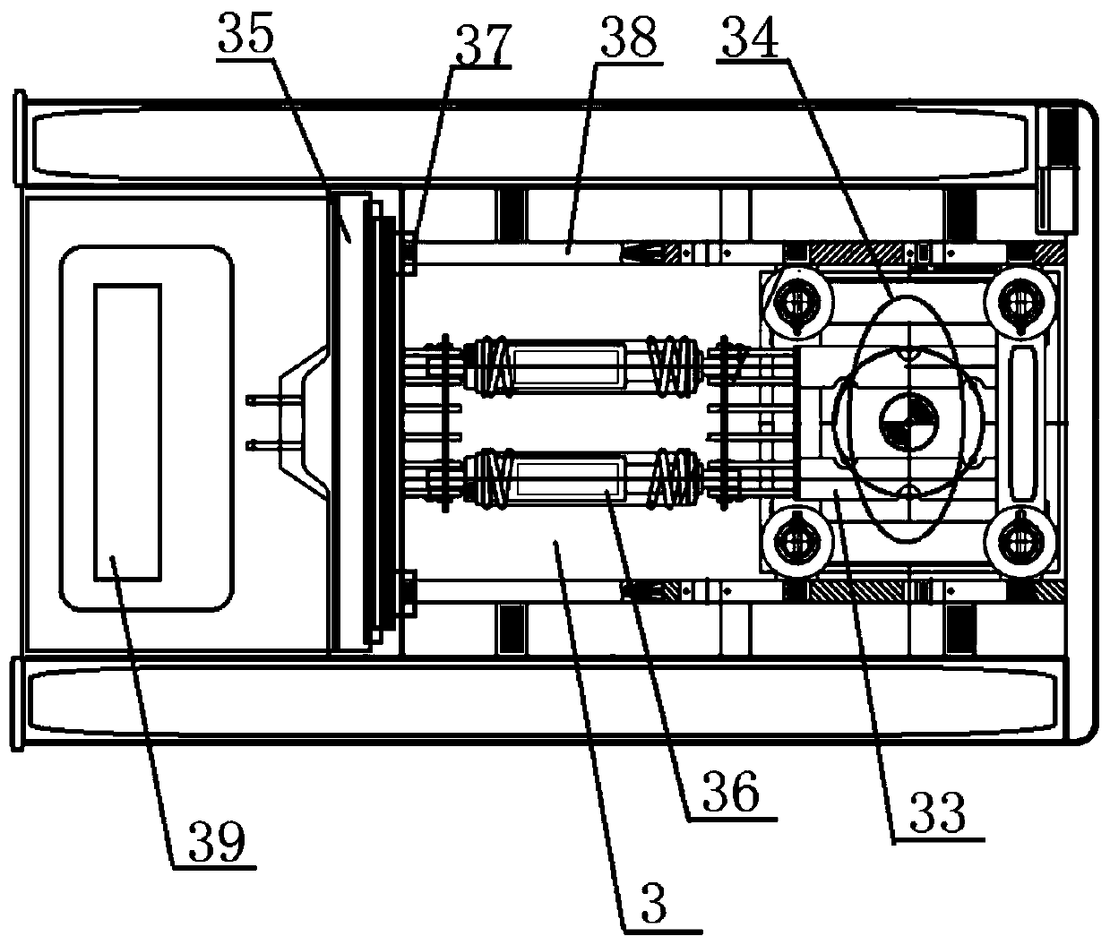 Precision instrument device buffering shock absorbing transport semitrailer