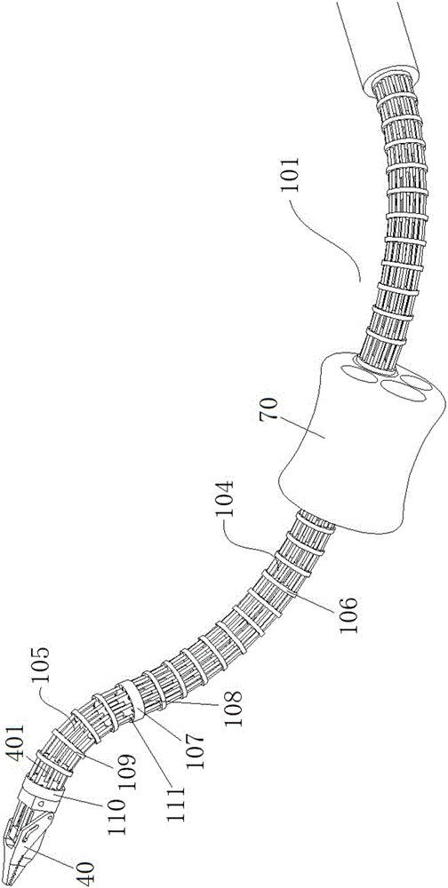 Flexible surgical tool system adopting sterile barrier