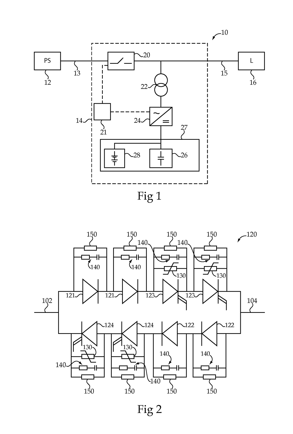 Fast utility disconnect switch for single conversion ups