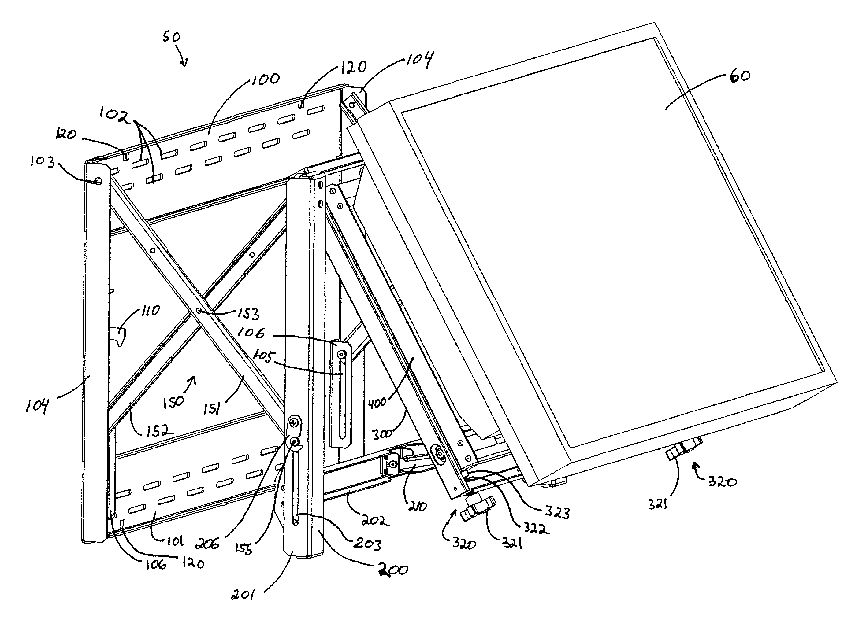 Adjustable display mount