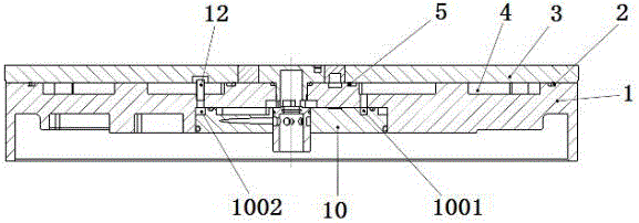 Water-cooling lower polishing disc structure of polishing machine