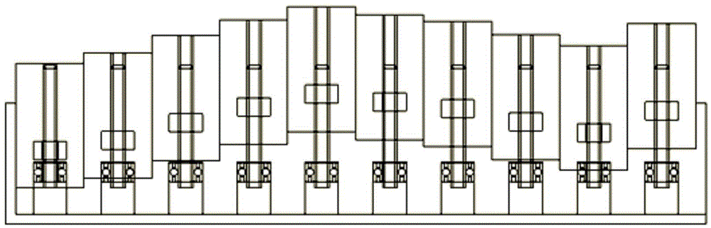 Terrain transformation and reconfigurable comprehensive test device and test method