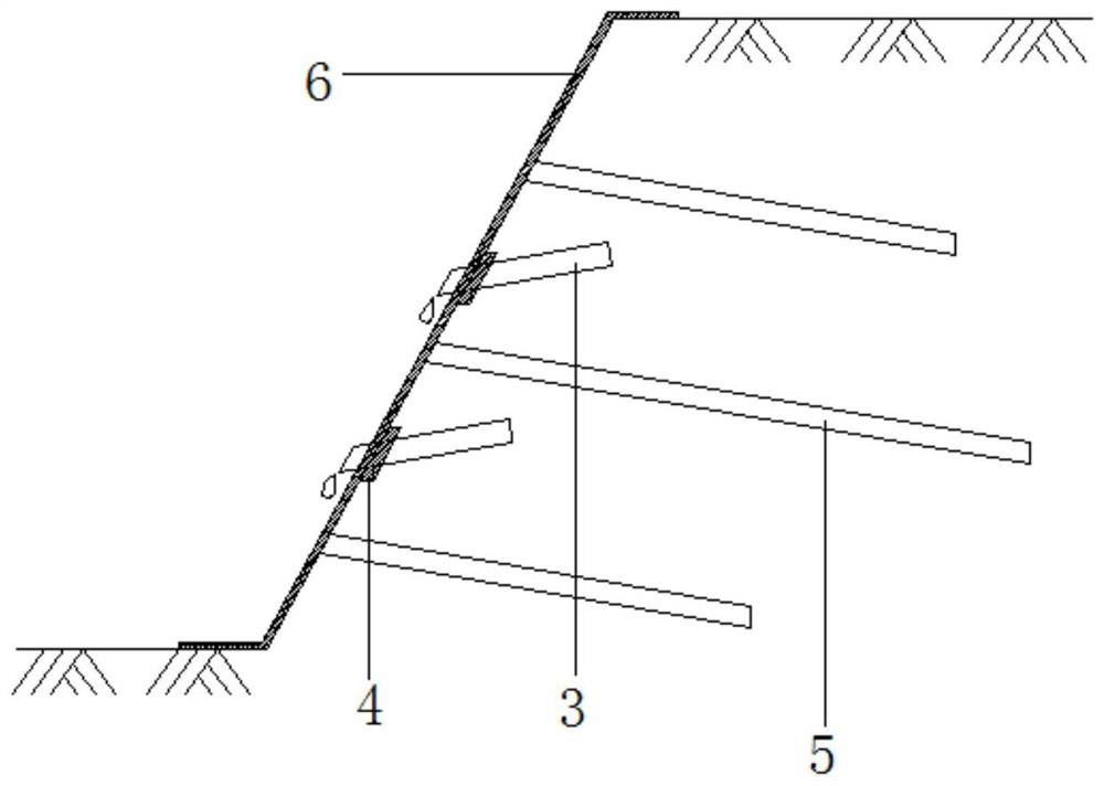 Waterproof structure suitable for green assembly type soil nailing wall