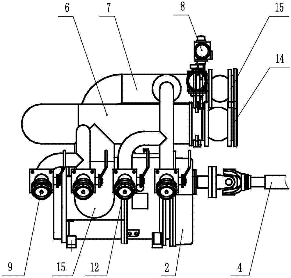 Novel foam fire truck and foam supplying and conveying device