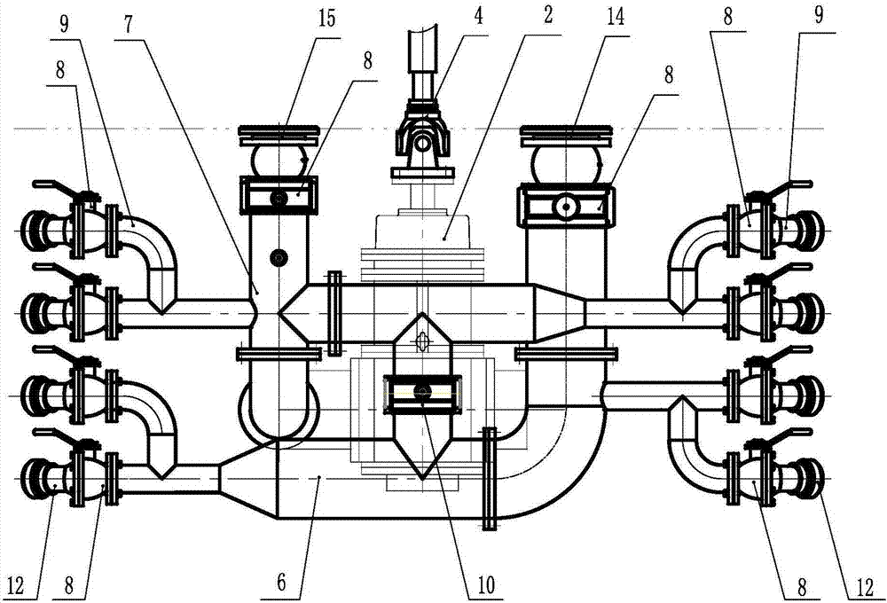 Novel foam fire truck and foam supplying and conveying device