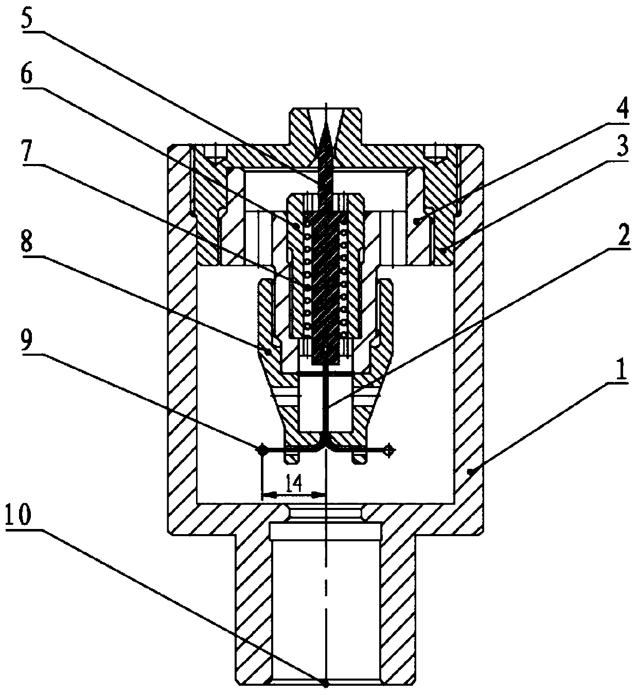 A simulated test engine in a high-speed rotary table