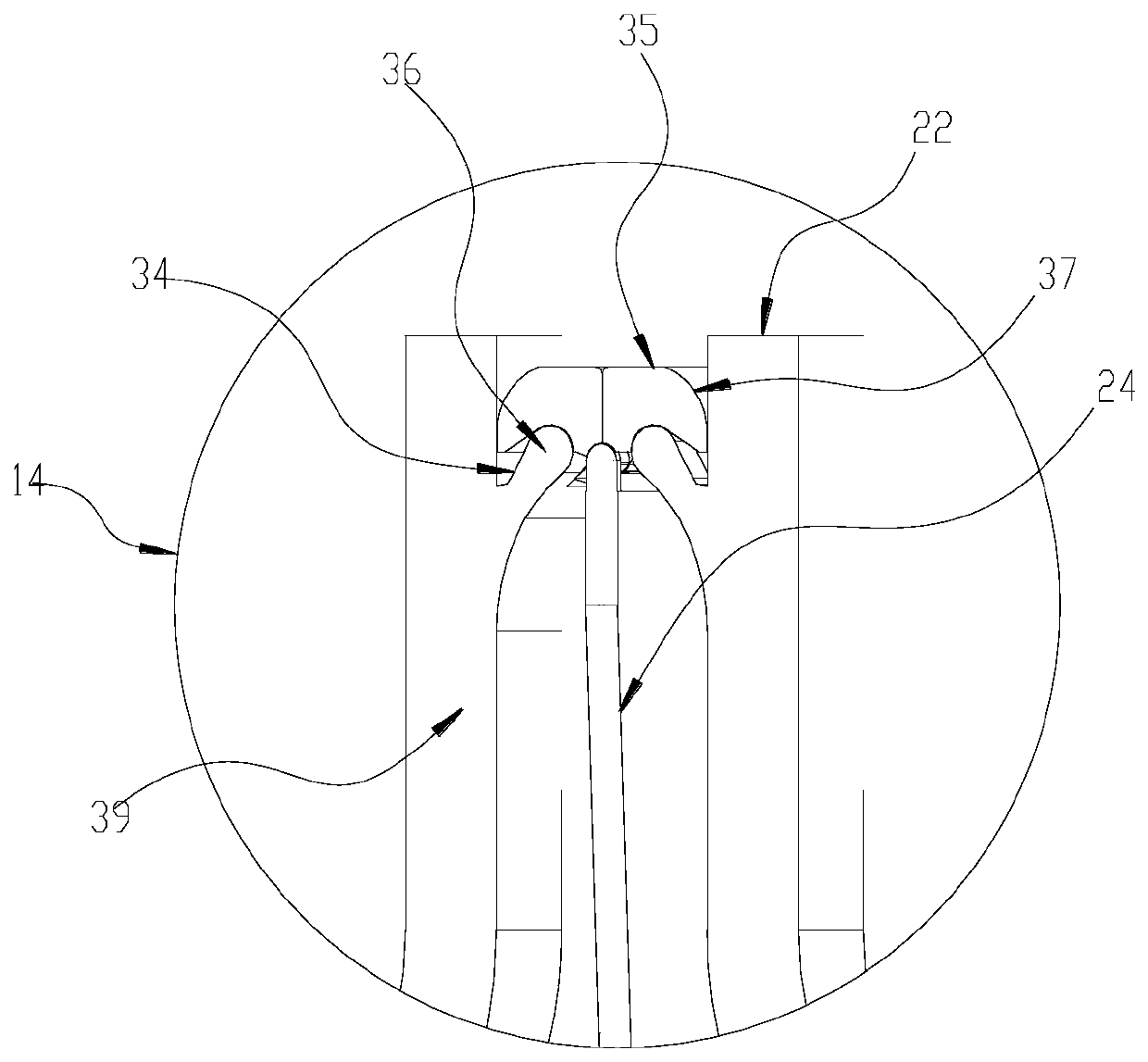 Explosion door assembly