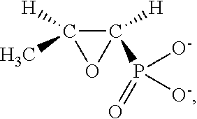 Dry powder fosfomycin/tobramycin formulation for inhalation